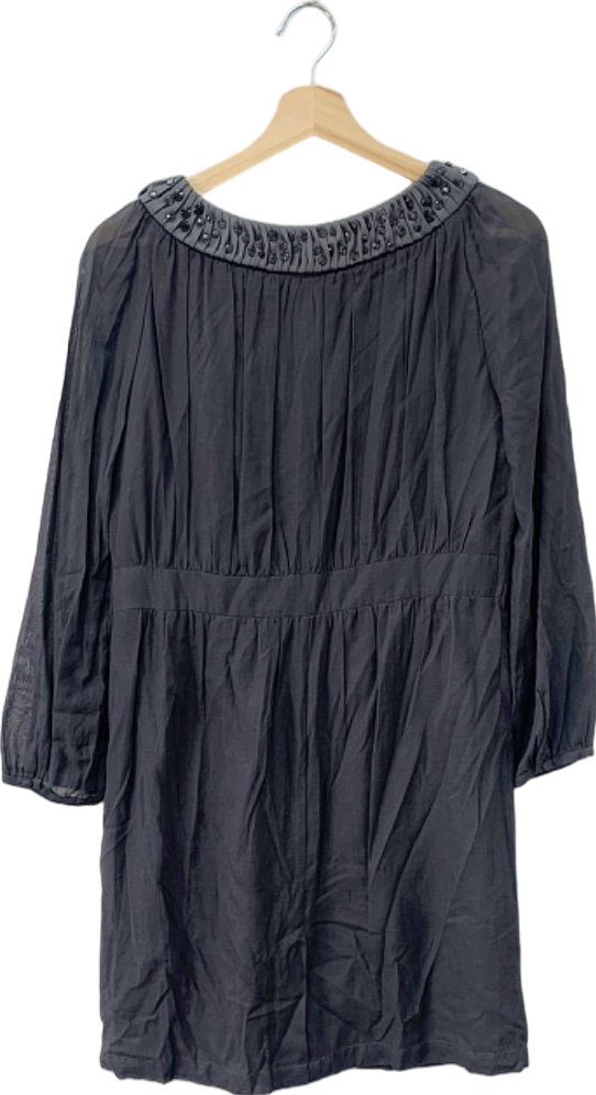 Boden Charcoal Embellished Dress Size UK 12