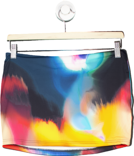 White Fox Multicolour Skirt UK M