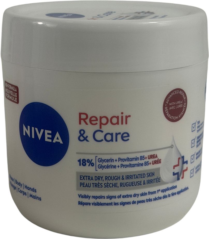 Nivea Repair & Care 18% Glycerin & Urea 72h Body Moisturiser 400ml
