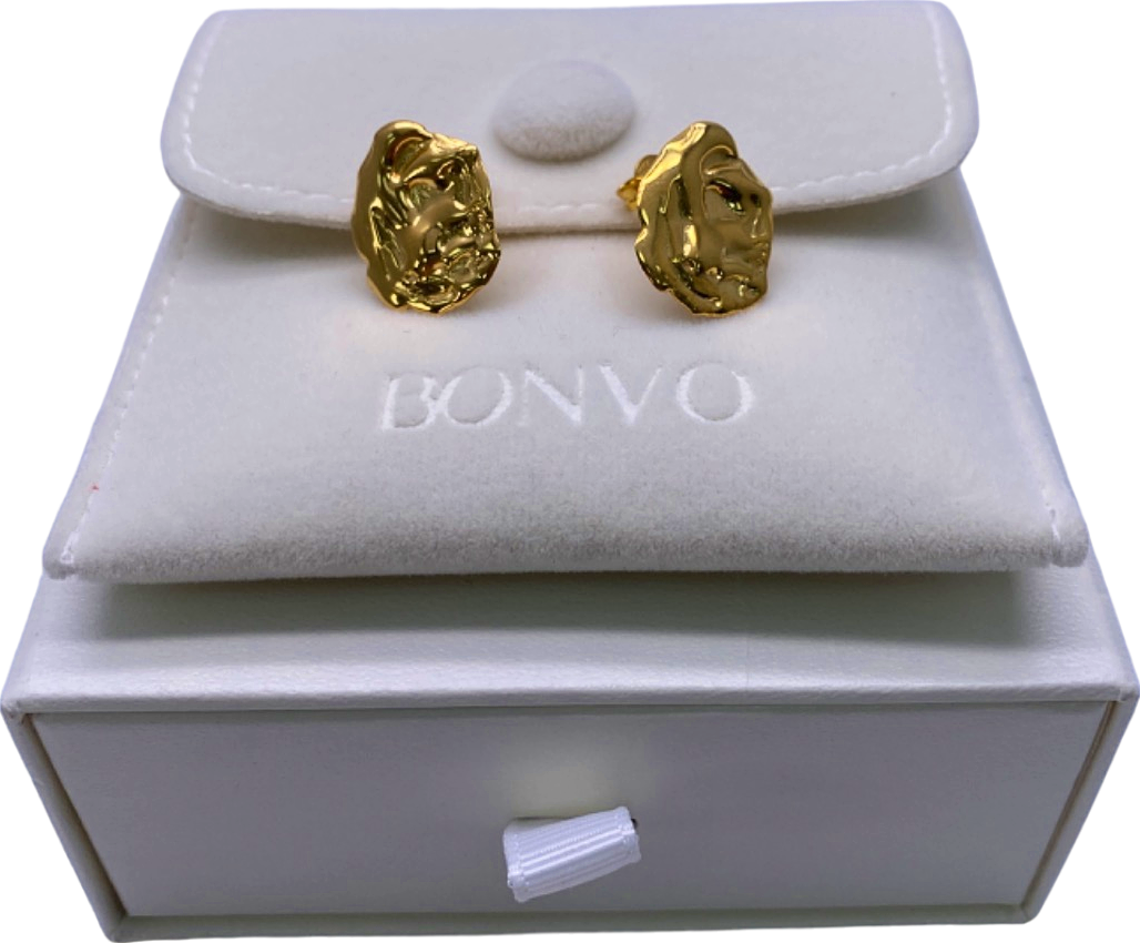 Bonvo Gold Stud Earrings