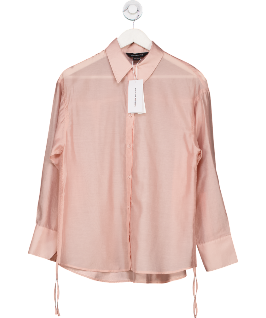 Urban Revivo Pink Semi Sheer Shirt UK 8