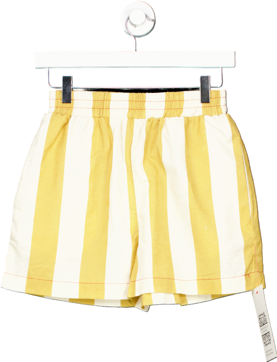 Never Fully Dressed Camel Stripe Elissa Shorts UK 6