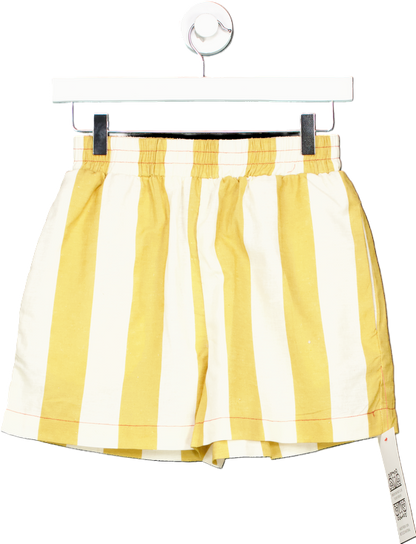 Never Fully Dressed Camel Stripe Elissa Shorts UK 6