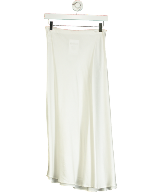 Weekend and Beyond White Catherine Viscose Skirt UK S