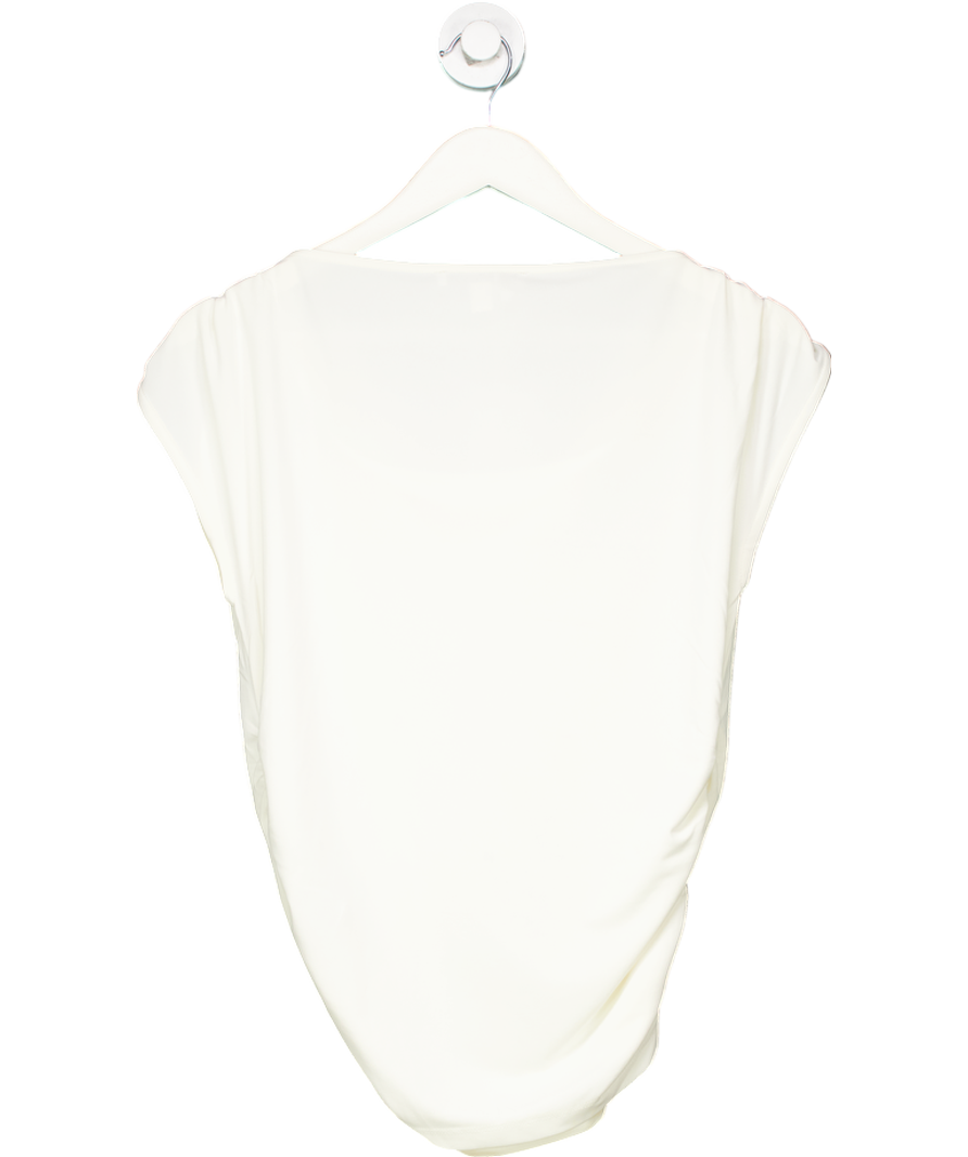 Next Cream Sleeveless Drape Top UK 8