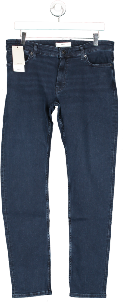 MANGO Blue Slim Fit Ultra Soft Touch Patrick Jeans BNWT W32