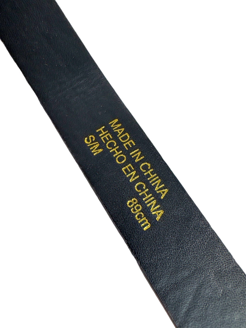 HECHO Black Leather Belt UK S/M