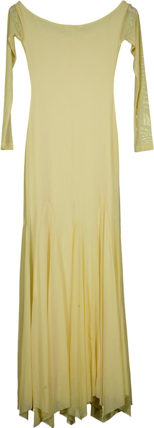 peppermayo Yellow Maribel Maxi Dress UK 6