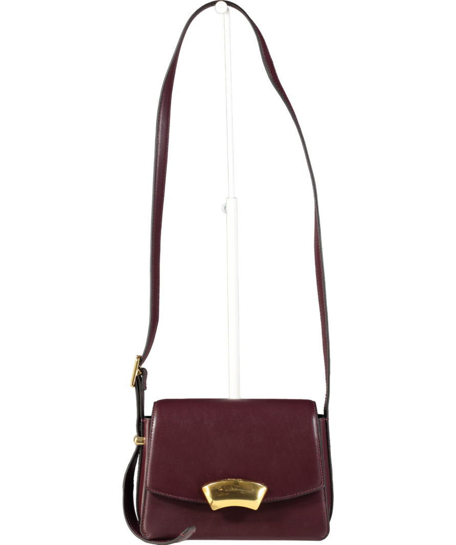 3.1 Phillip Lim Wine Red Leather ID Leather Shoulder Bag