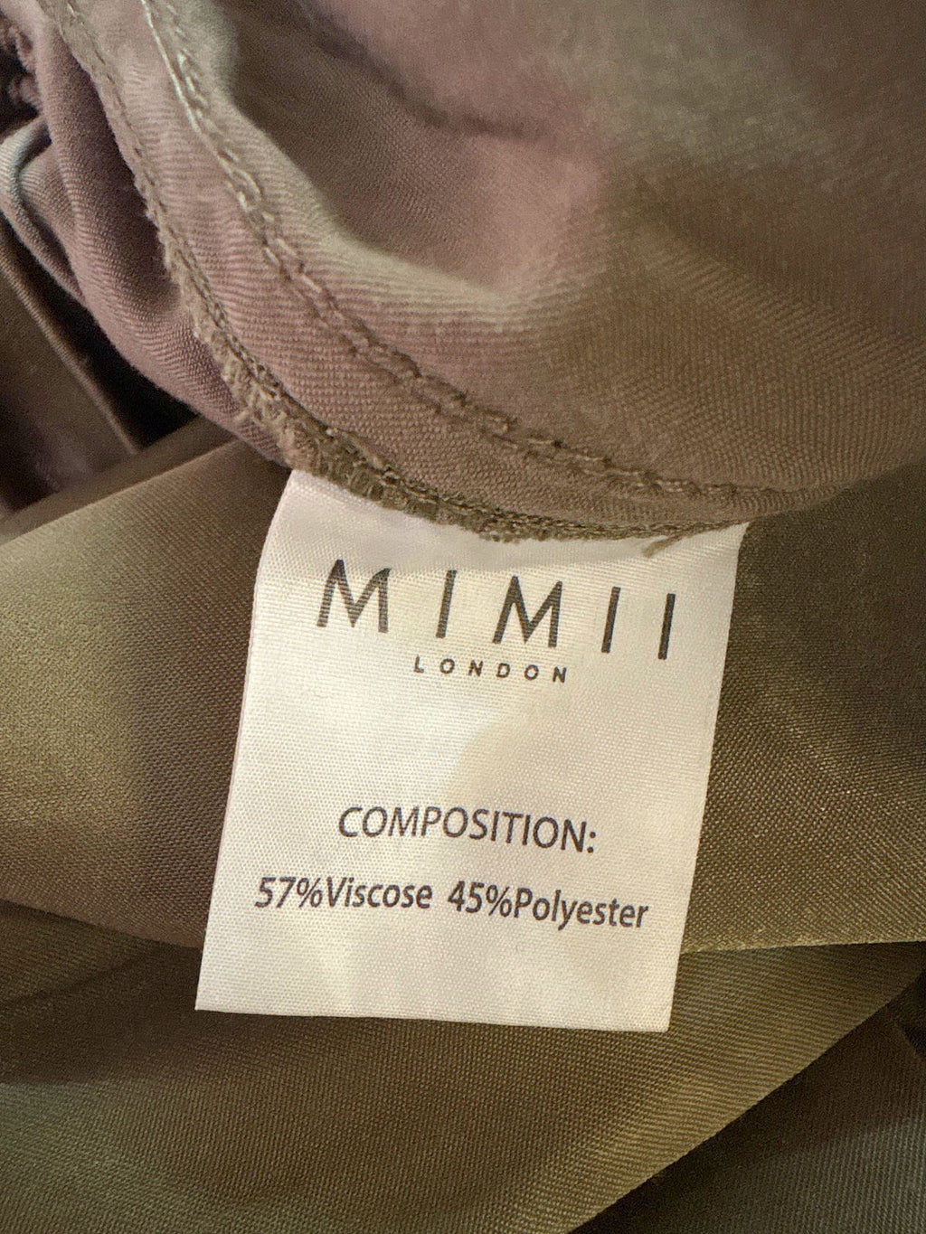 Mimii London Olive Wide Leg Trousers XS