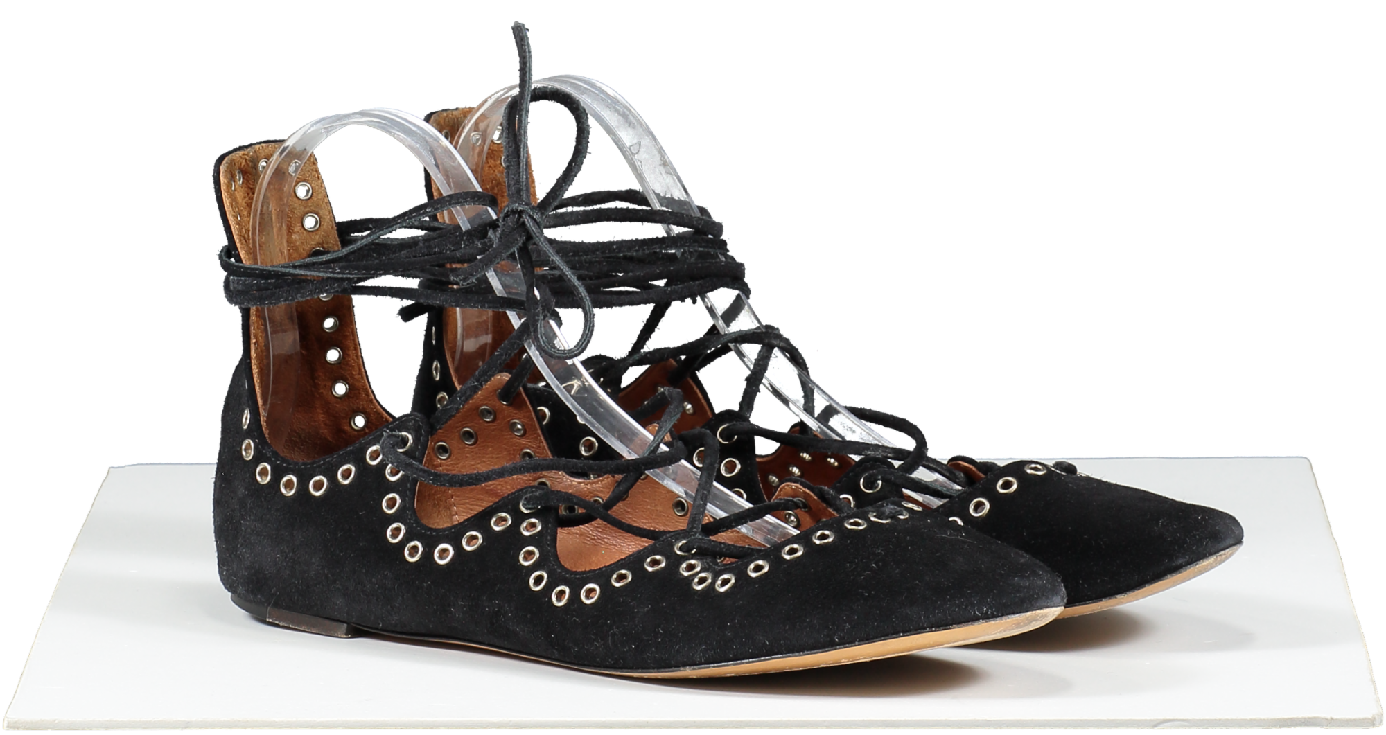 Isabel Marant Black Flat Lace Up Gladiator Sandals UK 6 EU 39 👠