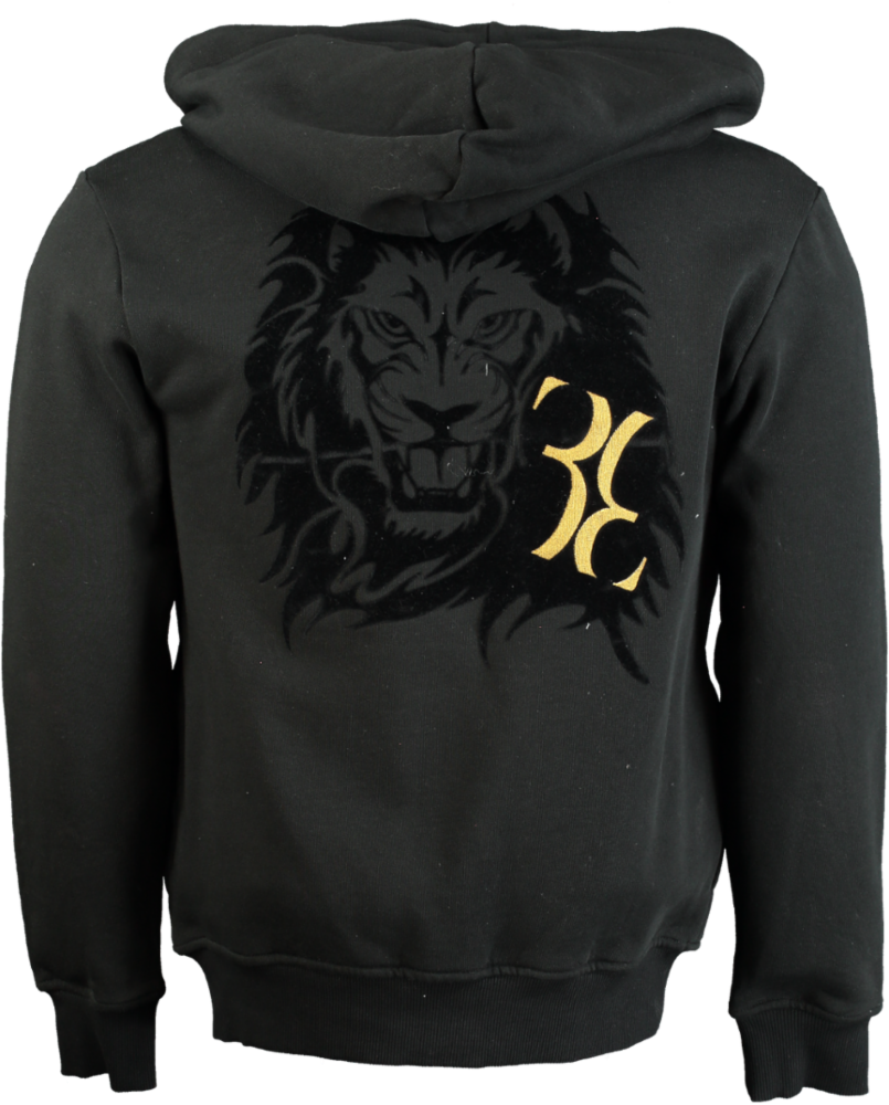 Billionaire Black Lion Print Hoodie