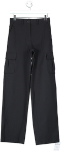 Theory Black Cargo Pant In Neoteric Twill UK XXXS