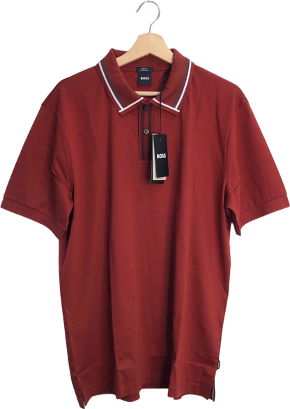 BOSS Red Slim Fit Mercerised Polo Shirt UK XXL