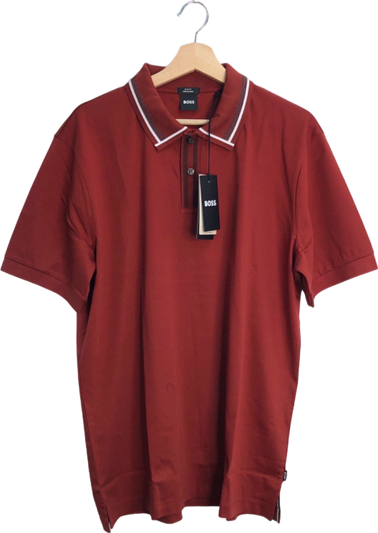 BOSS Red Slim Fit Mercerised Polo Shirt UK XXL