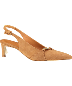J.Mclaughlin Brown Dorothea Suede Slingback Heels UK7/ 8 EU 40/ 41