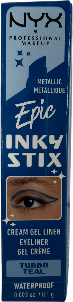 NYX Epic Inky Stix Waterproof Cream Gel Eyeliner Turbo Teal 0.1g