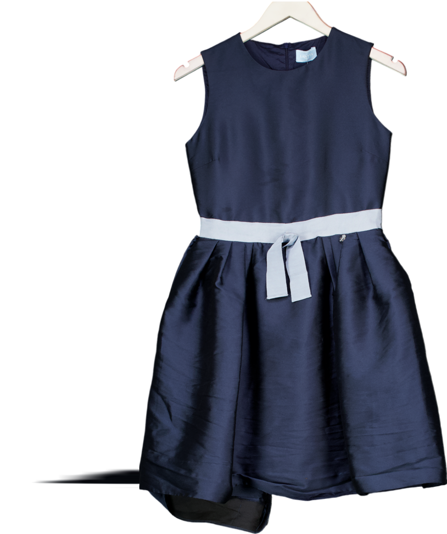 Simonetta Blue Lanvin Sleeveless Puff Skirt Dress 14 Years