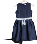 Simonetta Blue Lanvin Sleeveless Puff Skirt Dress 14 Years