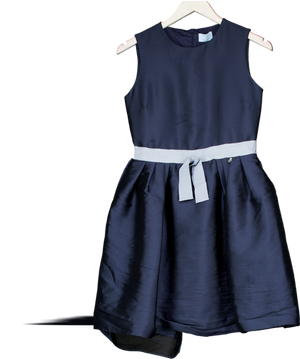 Simonetta Blue Lanvin Sleeveless Puff Skirt Dress 14 Years