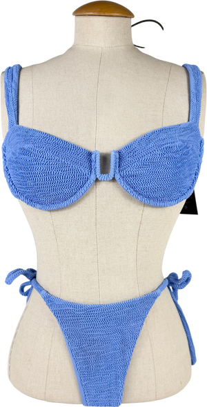 Monday Swimwear Blue Seychelles Bikini - Azure Crinkle UK S