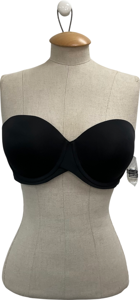 Melenca Black Push Up Strapless Bra UK 36DD