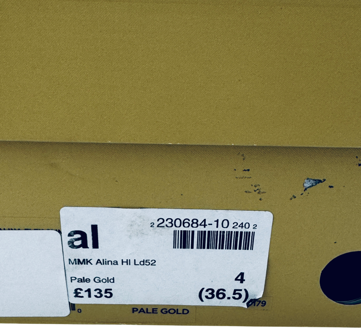 MICHAEL Michael Kors Pale Metallic Gold Alina Flex Slingback Heels UK 4.5 EU 37.5 👠