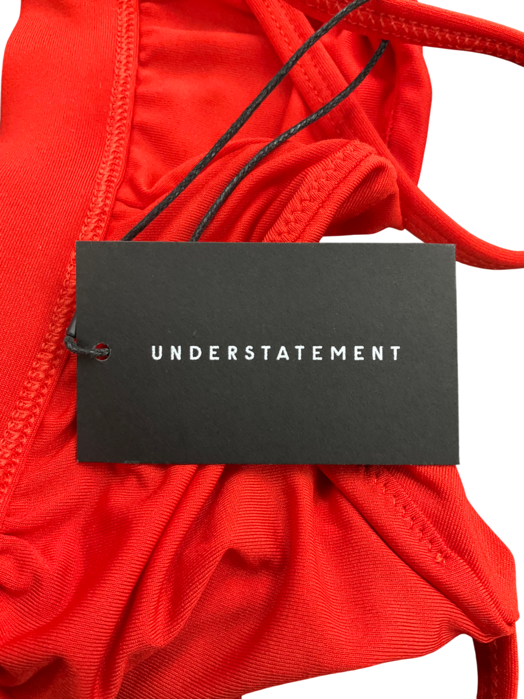 Understatement Red Micro Scoop Bralette UK M