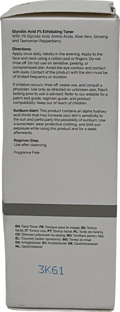 The Ordinary Tonerglycolic Acid 7% Exfoliating Toner 100ml