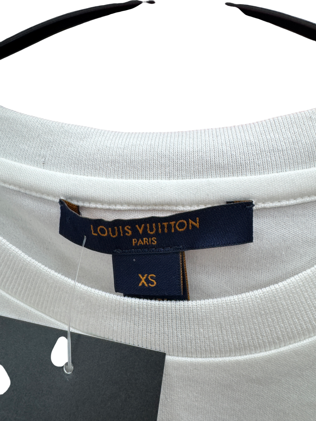 Louis Vuitton White / Gold Lv World Tour Stamp T-shirt UK XS