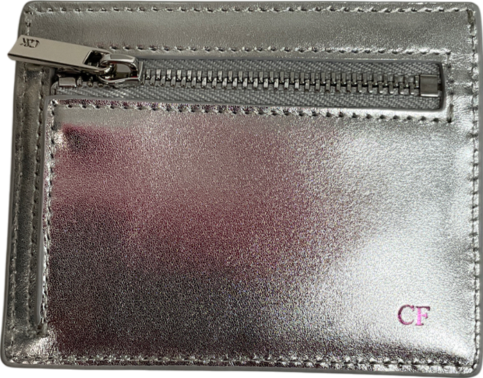 Charles & Keith Carli Metallic Leather Multi-slot Card Holder One Size