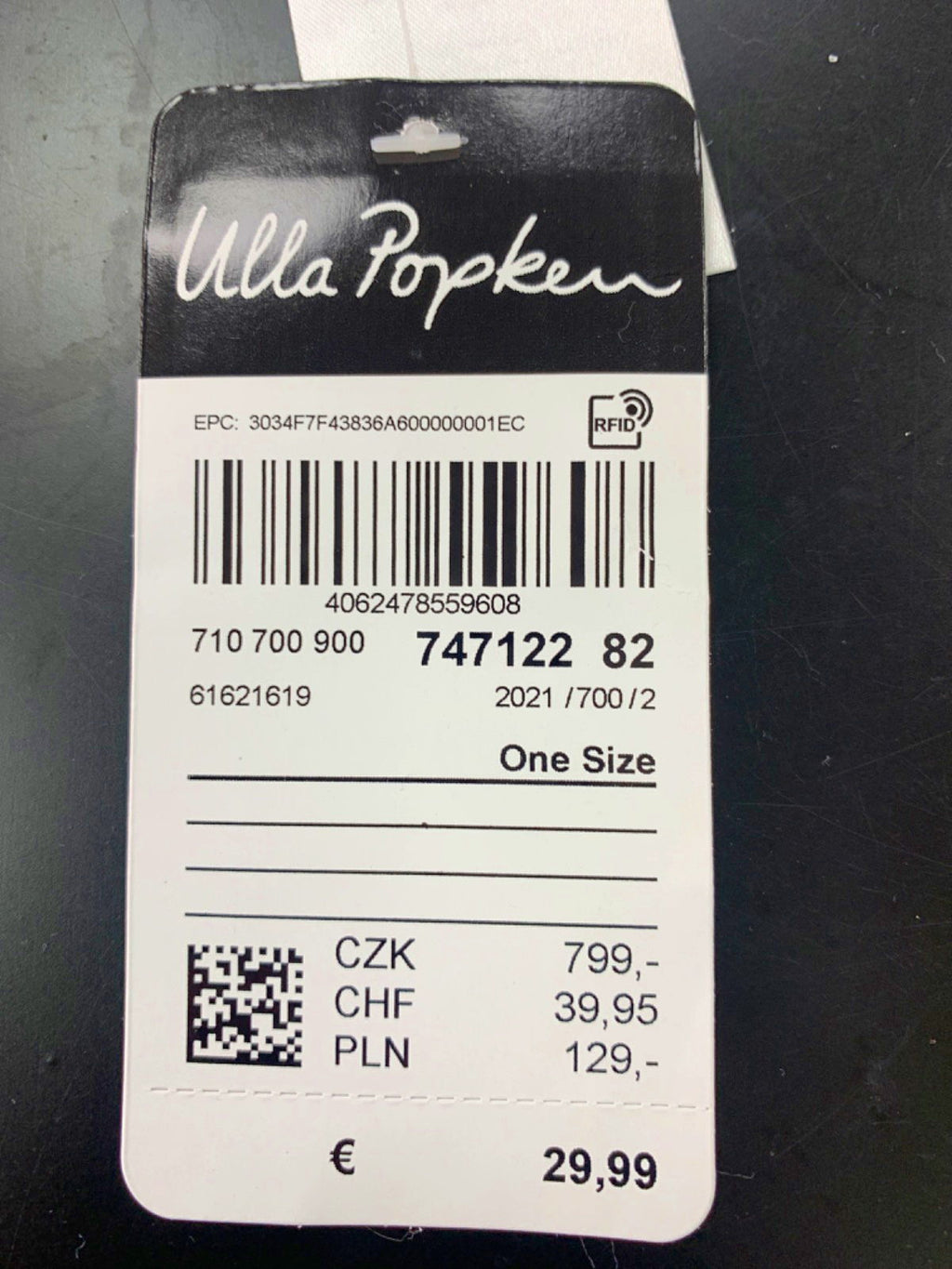 Ulla Popken Pink Striped Scarf One Size