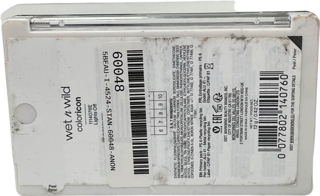 wet n wild Wet N Wild 10-pan Eyeshadow Palette Lights Off 12g