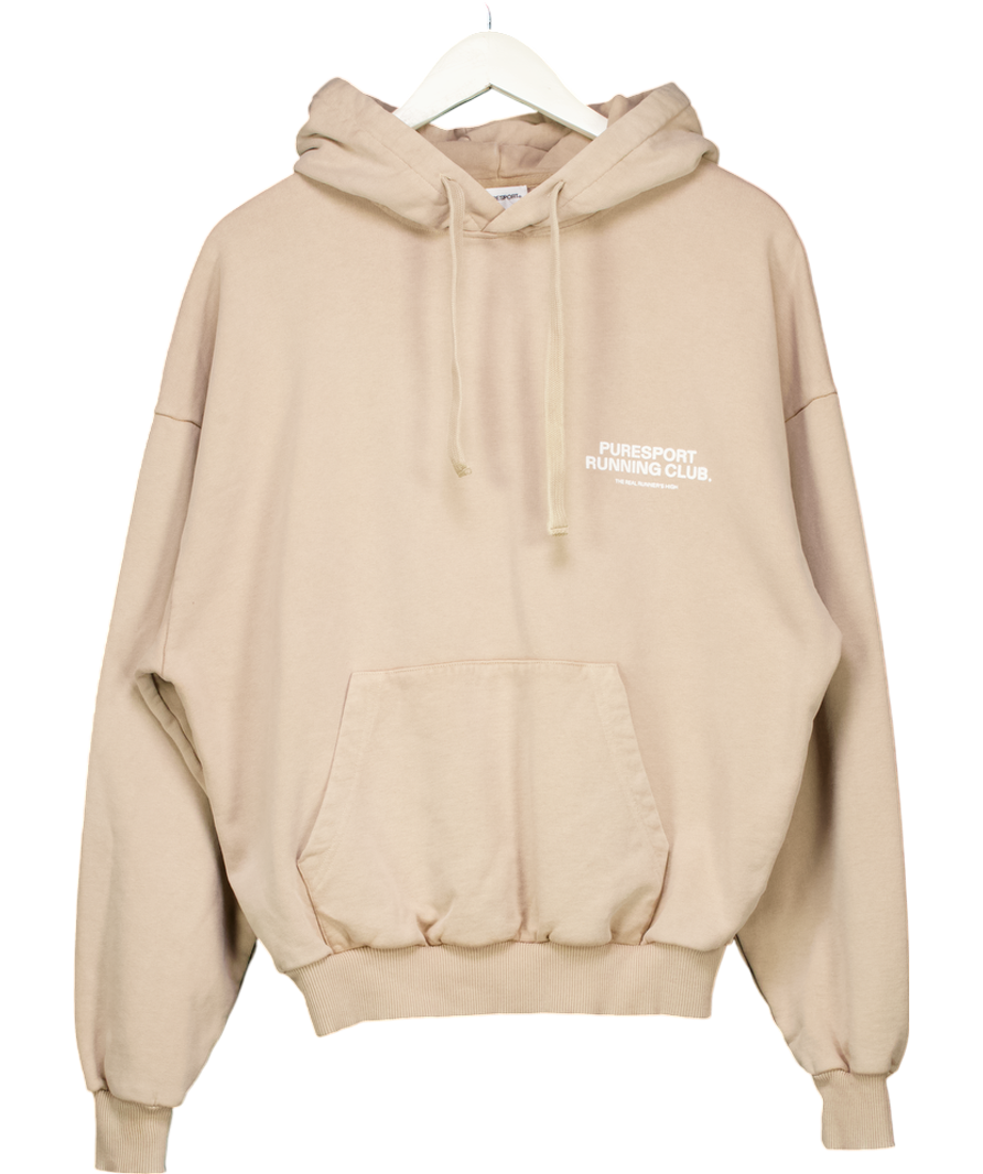 Pure sport Beige Running Club Hoodie UK S