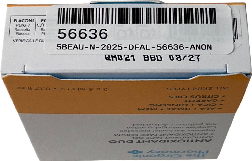 The Organic Pharmacy Antioxidant Duo 2x5ml 2x5ml