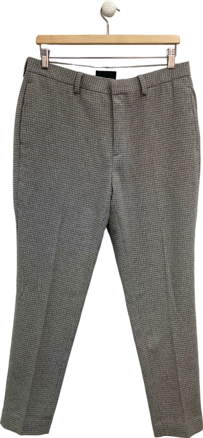 ASOS Grey Check Trousers W 32 L 30