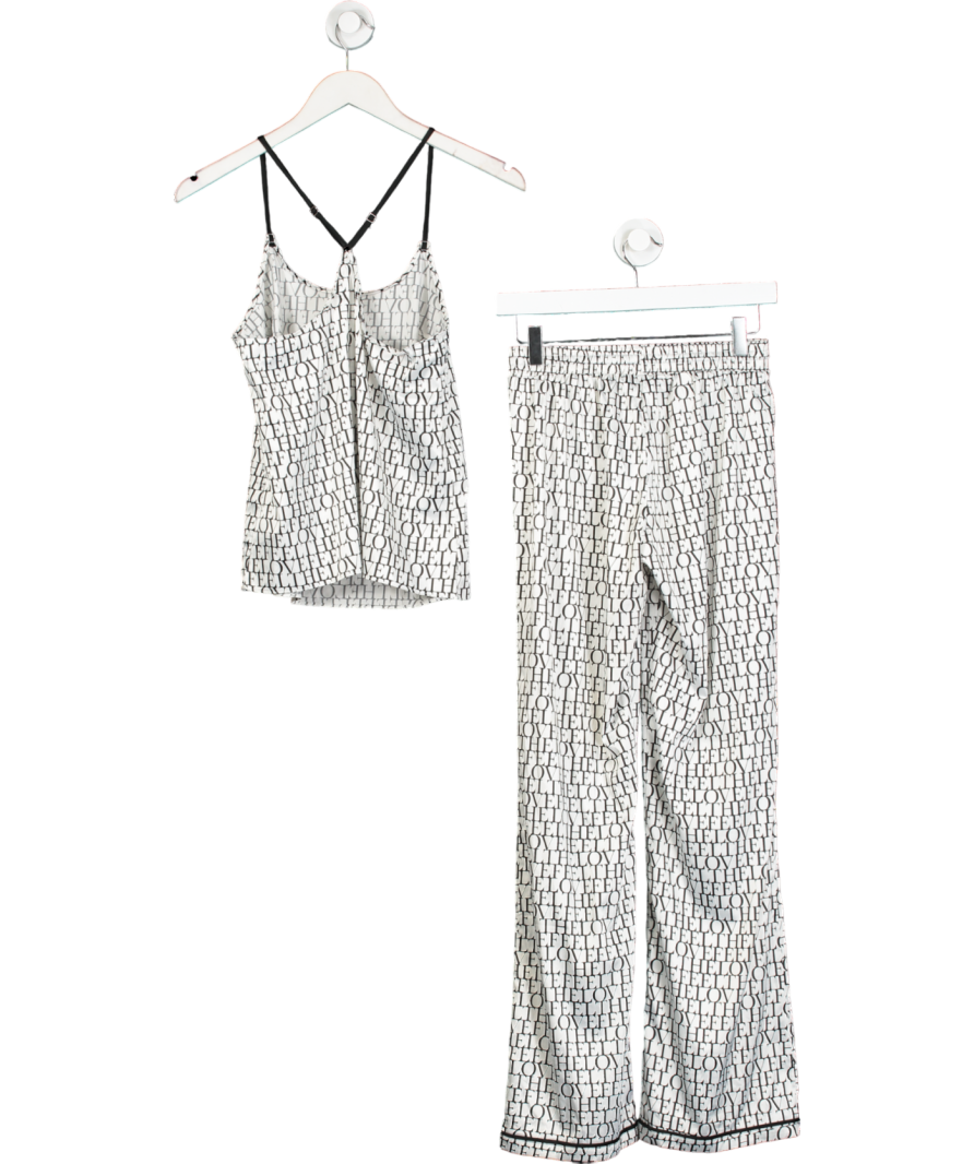 boux avenue White Feel The Love Pyjama Set UK 8