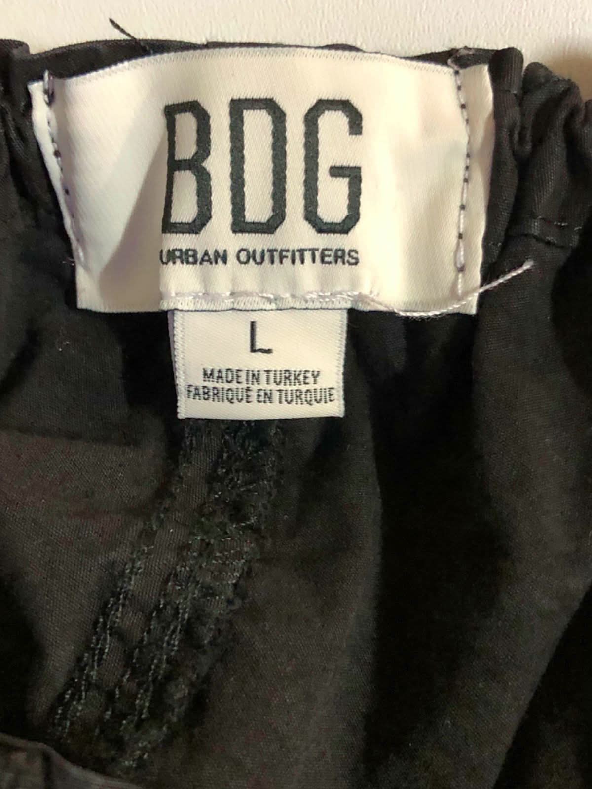 Urban Outfitters BDG Black Baggy Cargo Low Rise Oversized Fit Trousers Large