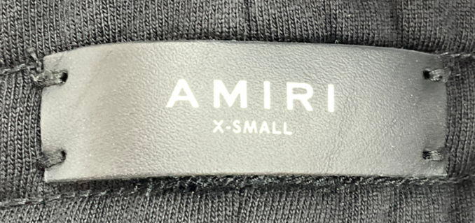 Amiri Black Logo Print Cotton Joggers UK XS