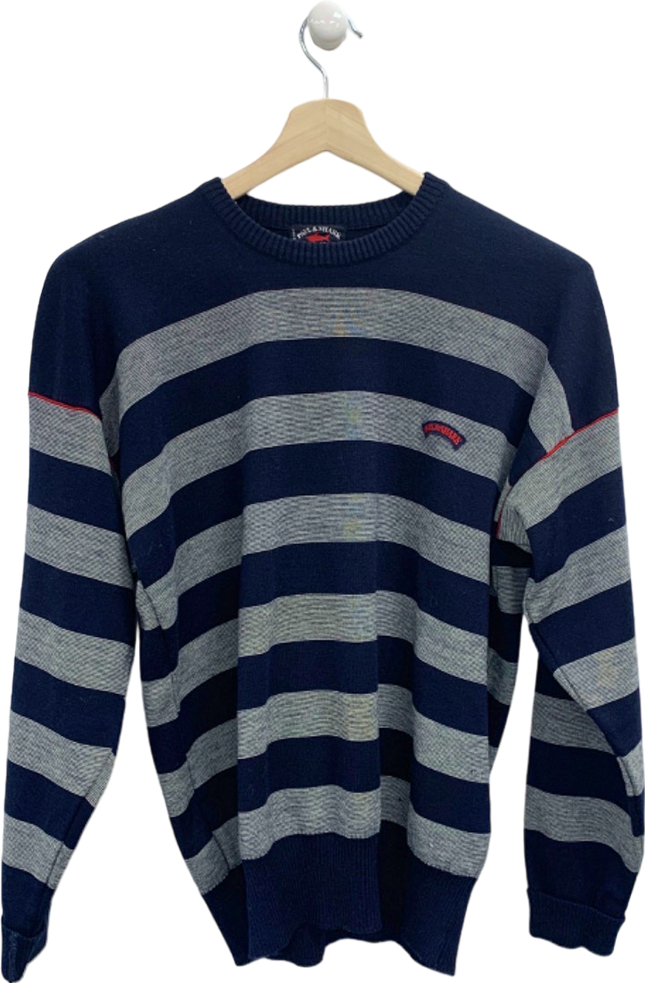 Paul & Shark Navy Blue Stripe Jumper UK XS