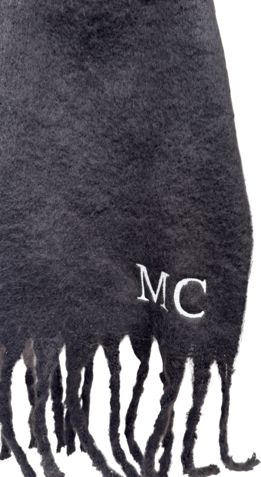 Mint Velvet Brown Brushed Tassel Scarf One Size