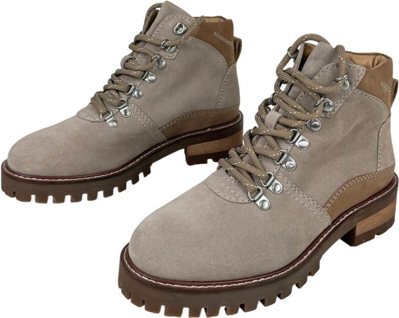 The White Company Brown Halkyn Hiker Boots In Taupe UK 4 EU 37 👠