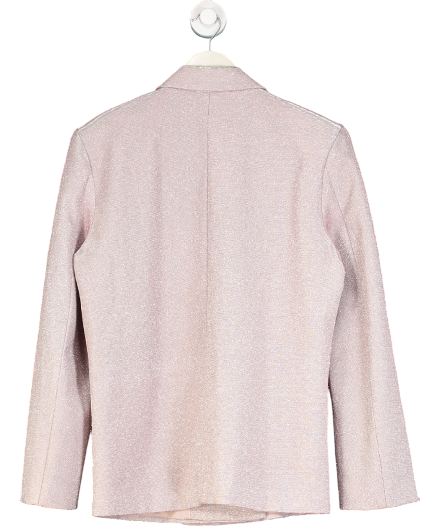 SLA the label Pink Glitter Palma Oversize Blazer UK XS