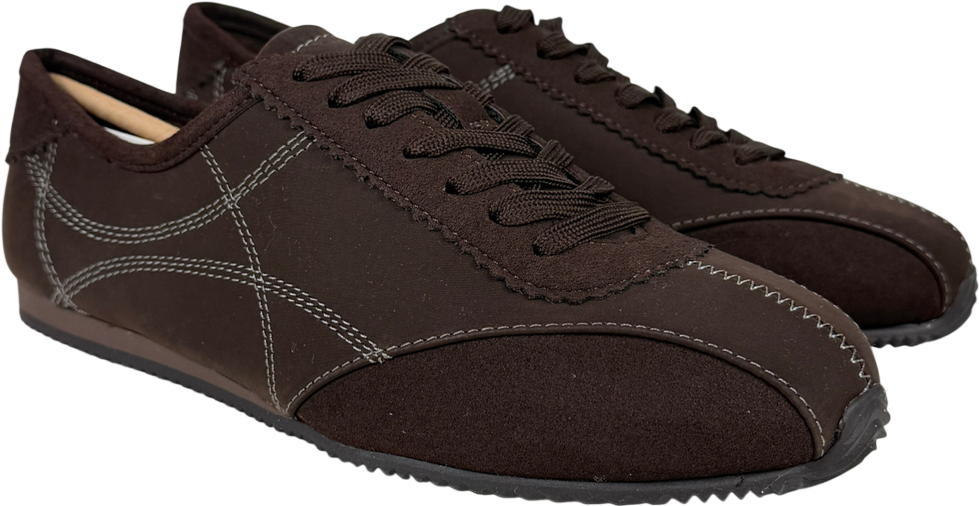 M&S Brown Retro Running Trainers UK 5 EU 38 👠