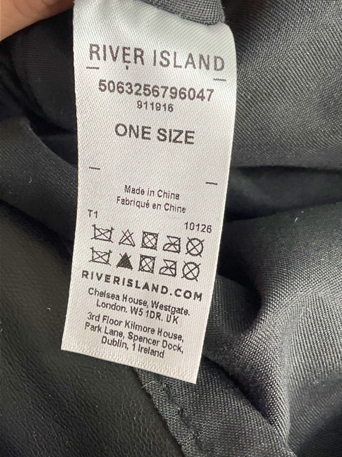 River Island Black Woven Shoulder Bag