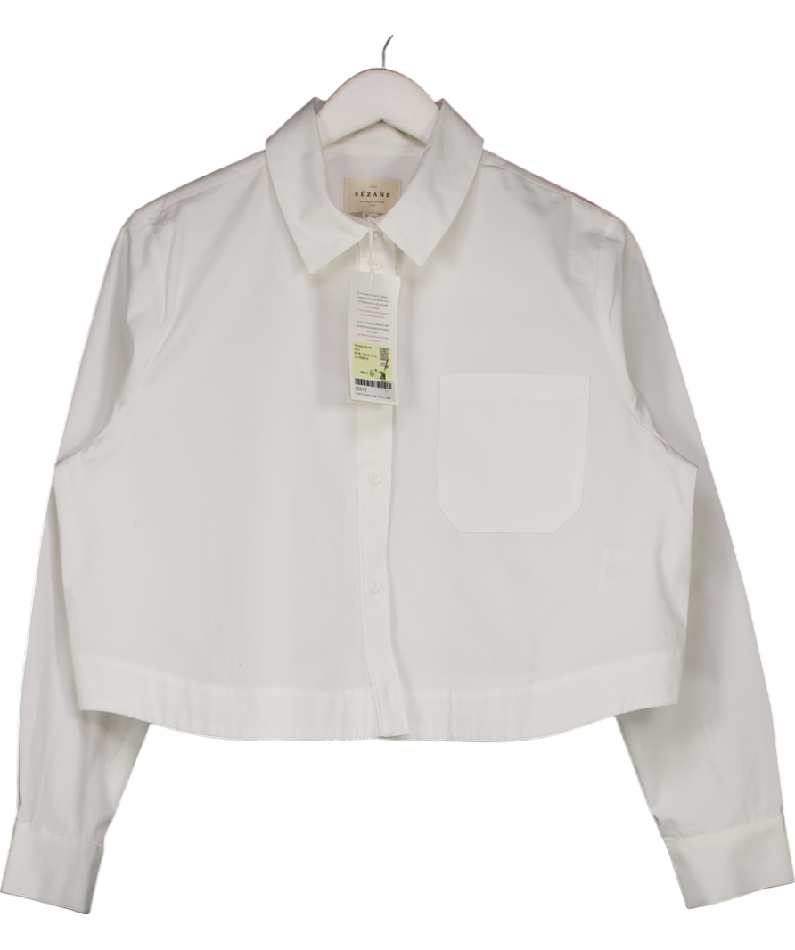 Sezane White Maella Shirt UK 12
