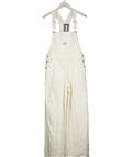 LEVI'S Ecru White Oversized Overalls Dungarees UK M