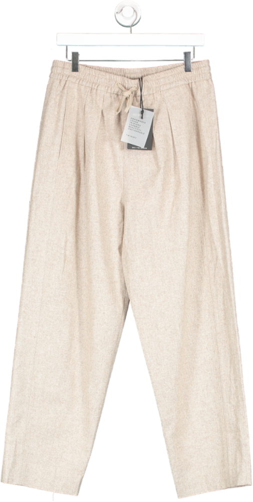 Wat the Brand Beige Relaxed Trousers UK 10