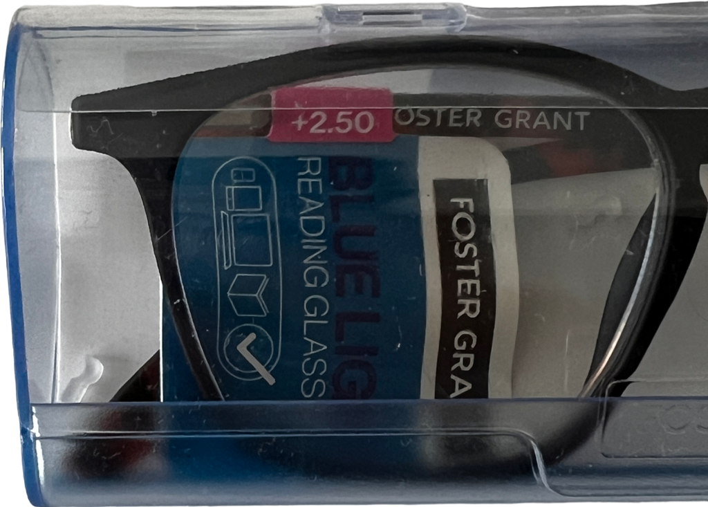 Foster Grant  Spruce Lenses Reading Glasses  Black +2.5