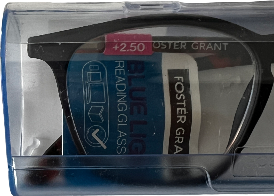 Foster Grant  Spruce Lenses Reading Glasses  Black +2.5